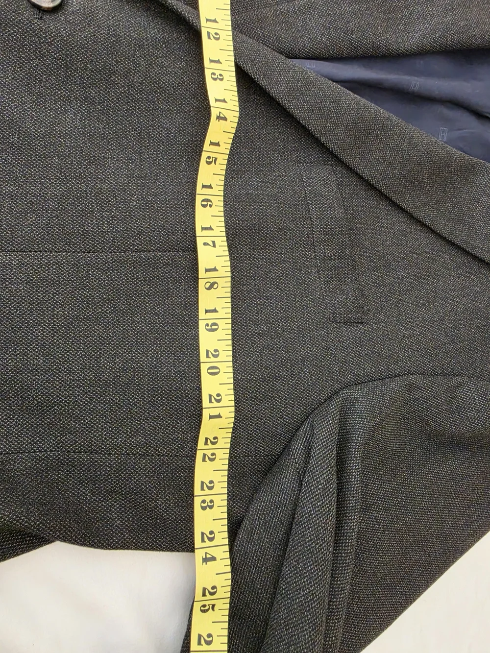 Tommy Hilfiger Charcoal Gray Two-Button Sport Coat 46R